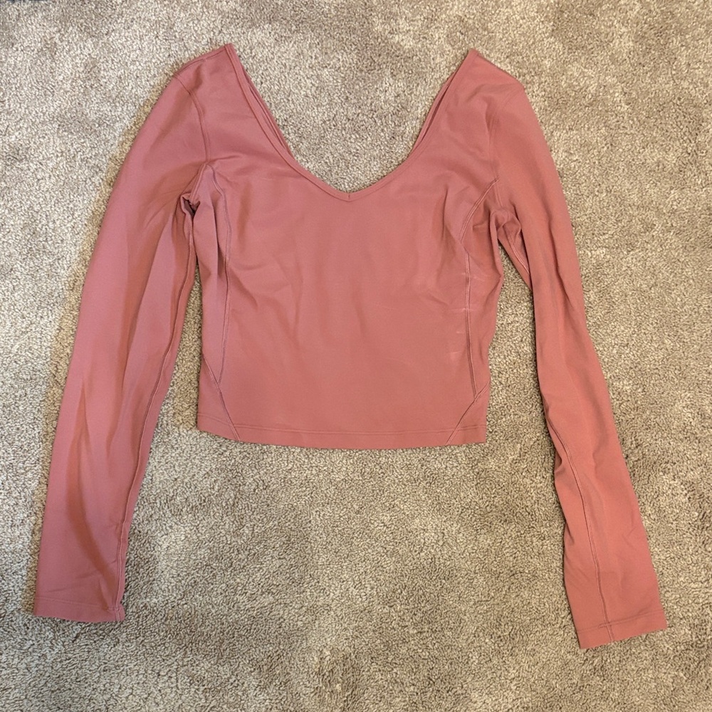Lululemon cropped align long sleeve